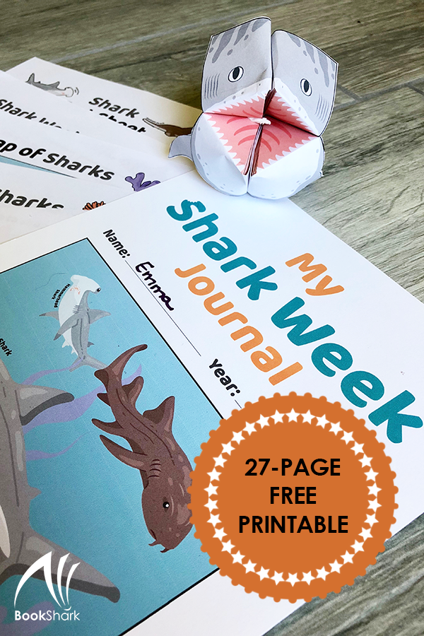 shark-week-pin1 Shark Week Journal, free from BookShark secular homeschool curriculum